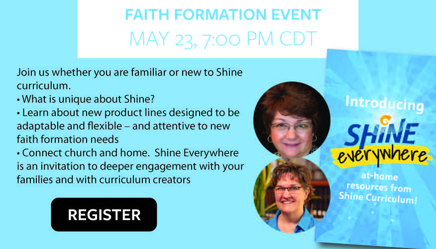 Faith Formation event, May 23, 7:00 PM (CDT).  Click to register for zoom link.